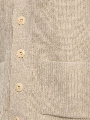 Cardigan di lana Lemaire bianco