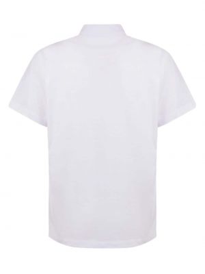 Siuvinėtas polo marškinėliai Bally balta