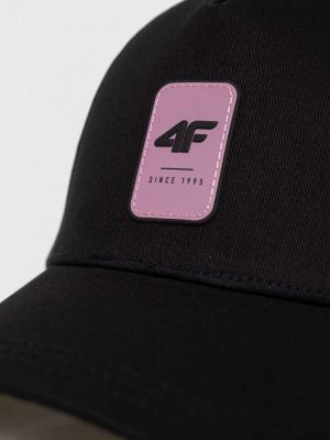 Бавовняна кепка з аплікацією 4f чорна