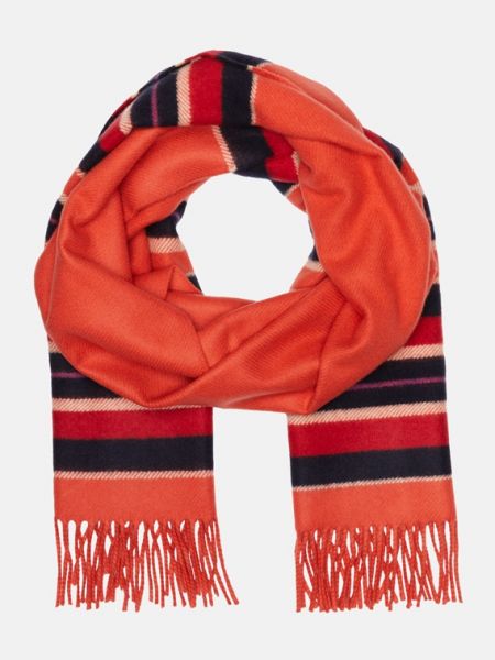 Кашемировый шарф Johnstons Of Elgin оранжевый