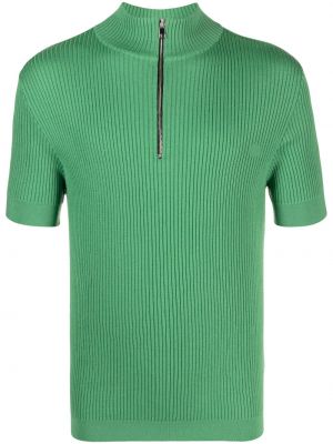 Vlnený sveter na zips Winnie Ny zelená