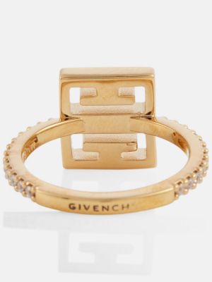 Kristály gyűrű Givenchy aranyszínű