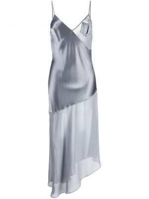 Satynowa sukienka koktajlowa asymetryczna Fleur Du Mal