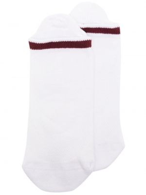 Pruhované ponožky Lacoste biela