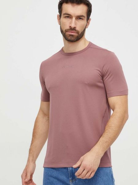 Тениска с дълъг ръкав Calvin Klein Performance розово