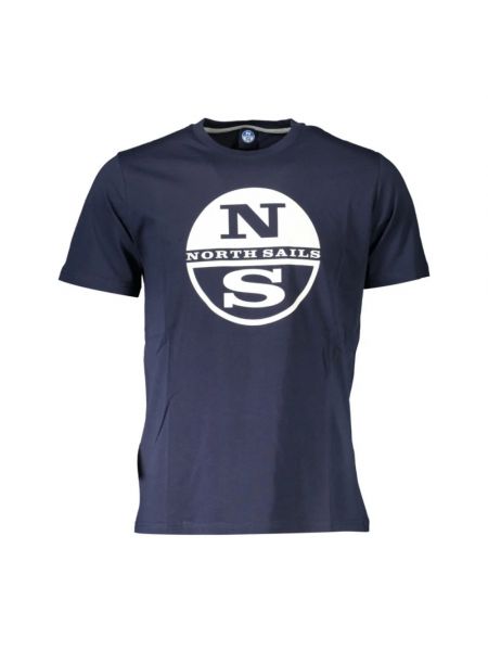 T-shirt mit print North Sails blau