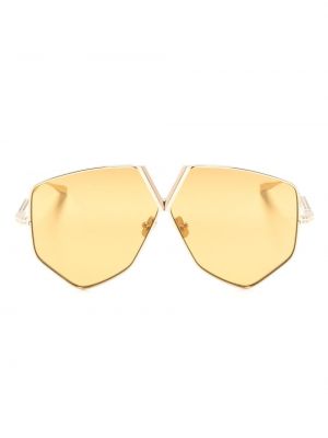 Occhiali da sole oversize Valentino Eyewear oro