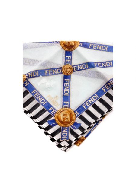 Bufanda Fendi Vintage azul