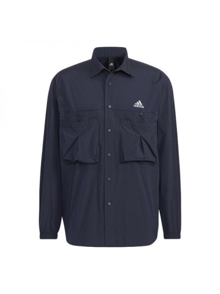 Рубашка с длинным рукавом Adidas синяя