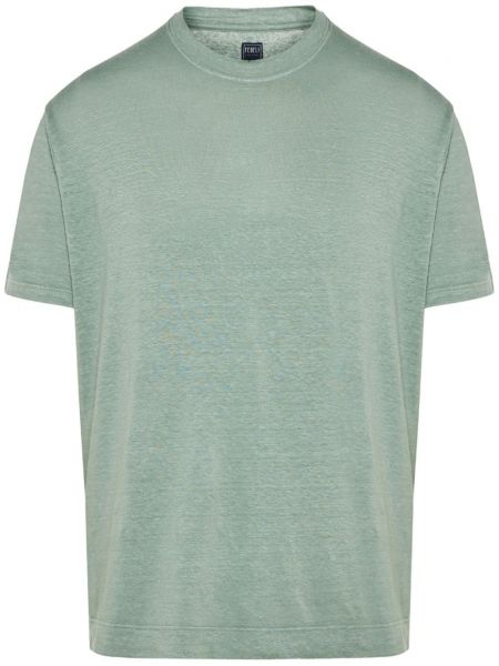 Bavlněné tričko Fedeli zelené
