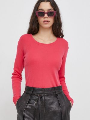 Sweter bawełniany United Colors Of Benetton różowy