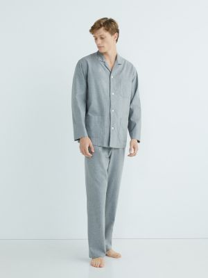 Pijama de franela Emidio Tucci gris