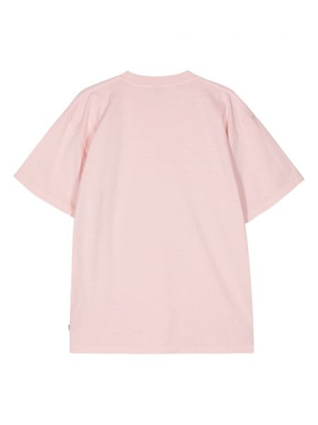 Koszulka bawełniana z kieszeniami Patta różowa