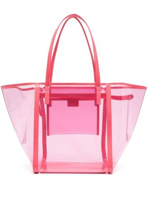 Nákupná taška By Far ružová