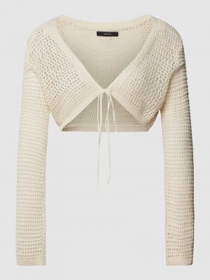 Sweter w jednolitym kolorze Vero Moda beżowy