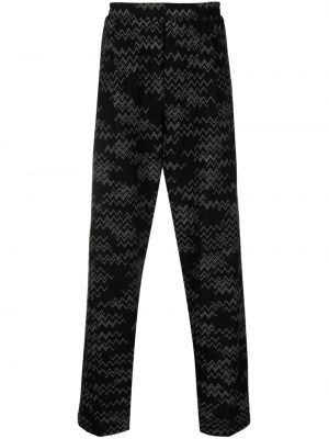 Pantaloni sport cu imagine Missoni negru