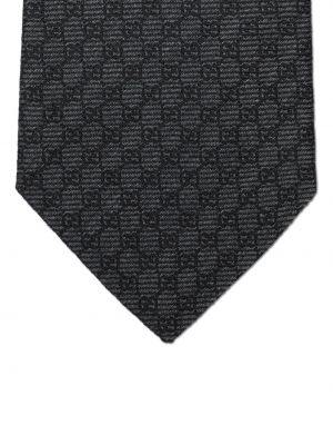 Seiden woll krawatte Gucci schwarz