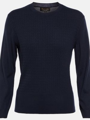 Pull en cachemire Loro Piana bleu