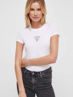 Тениска Tommy Jeans бяло