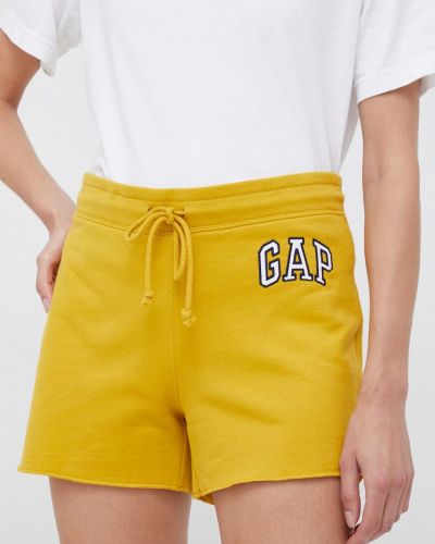 Панталон с апликация Gap жълто