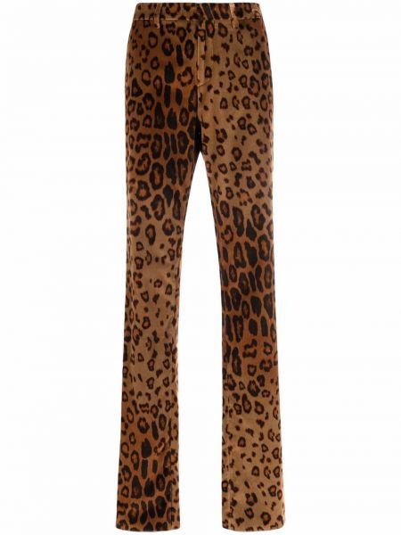 Pantalones con estampado animal print Etro marrón