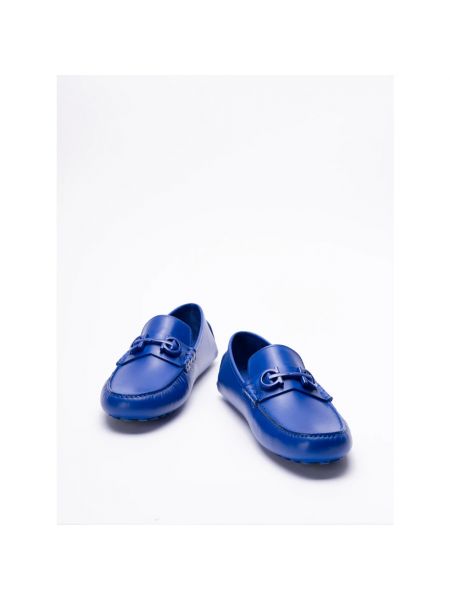 Loafers Salvatore Ferragamo niebieskie