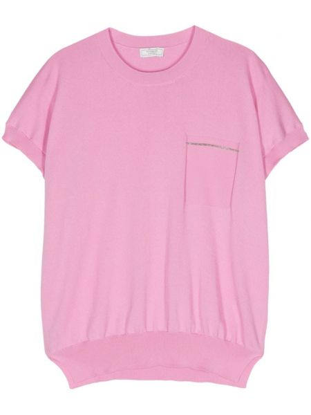 Kurzer pullover Peserico pink
