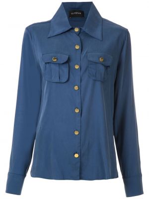 Camisa con bolsillos Olympiah azul