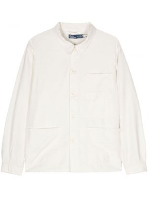 Pamučna jakna Polo Ralph Lauren bijela