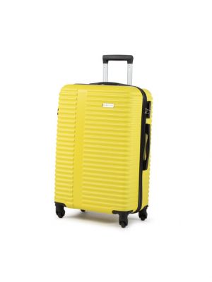 Semi Line Střední Tvrdý kufr T5499-4 Žlutá