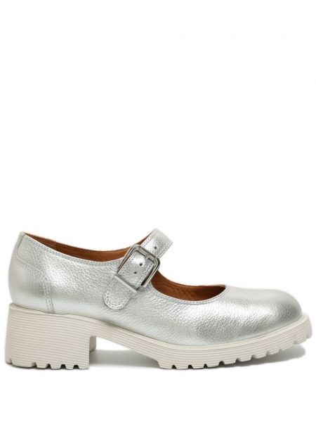 Pantofi loafer din piele Sarah Chofakian argintiu