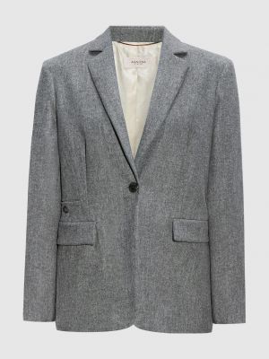 Шерстяной пиджак Agnona серый