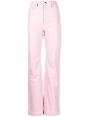 Pantaloni din piele Remain roz