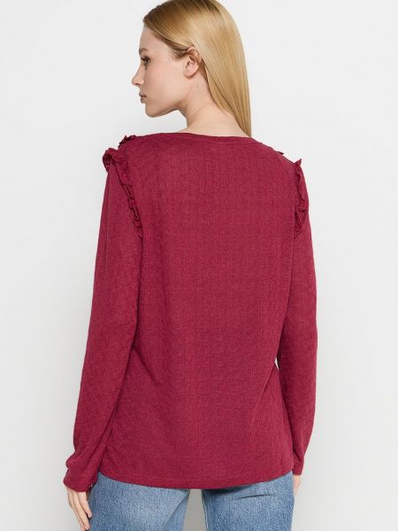 Sweter Damart bordowy