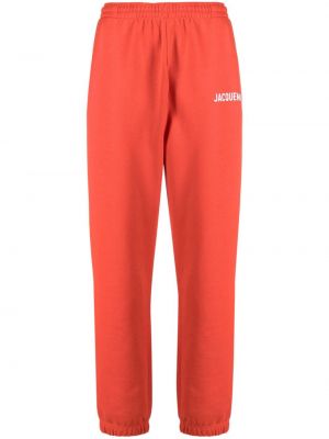 Pantalon de joggings en coton Jacquemus rouge