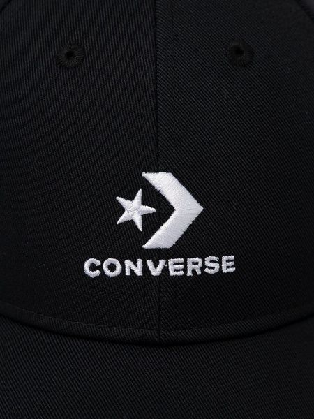 Czapka z daszkiem Converse czarna