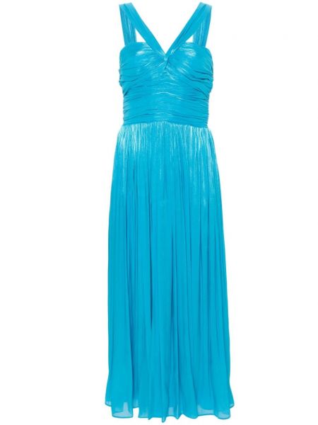 Krepové večerné šaty Costarellos modrá