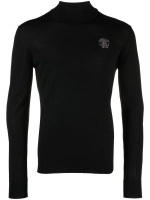 Вълнен пуловер Roberto Cavalli черно