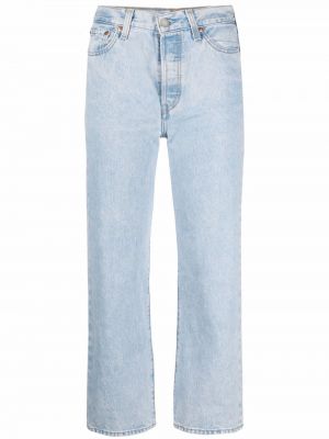 Hög midja jeans Levi's blå