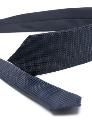 Cravate à imprimé en jacquard Boss bleu