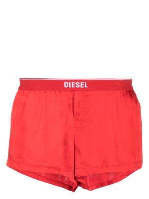 Копринени шорти Diesel червено