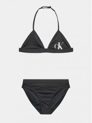 Kétrészes fürdőruha Calvin Klein Swimwear - fekete