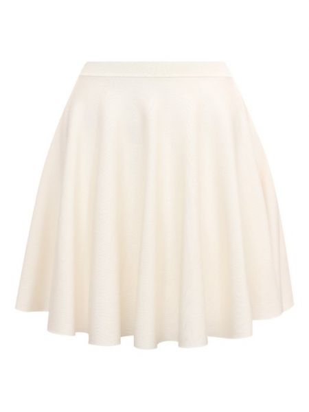 Хлопковая юбка из вискозы Nina Ricci белая