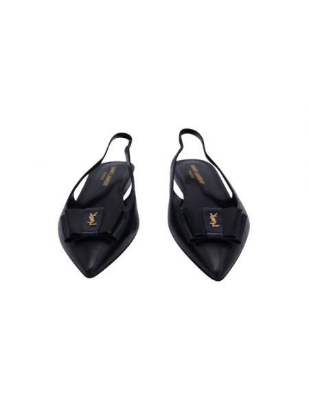 Calzado de cuero Yves Saint Laurent Vintage negro