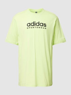 Koszulka z nadrukiem Adidas Sportswear żółta