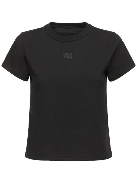 Trøje bomuld t-shirt Alexander Wang sort