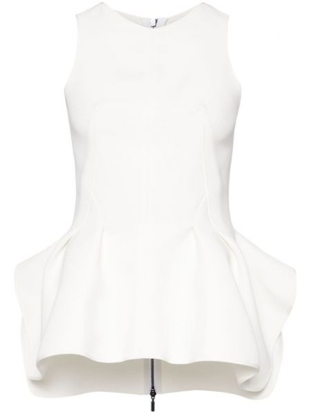 Cu peplum top Maticevski alb