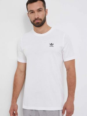 Тениска с дълъг ръкав с апликация Adidas Originals бяло