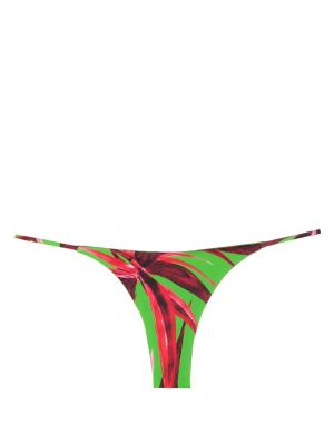Bikini à imprimé à motifs abstraits Louisa Ballou vert