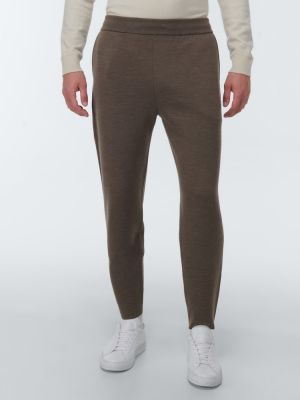Pantalones de chándal de lana Berluti marrón